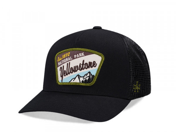 American Needle Yellowstone Valin Black Trucker Snapback Cap
