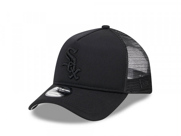 New Era Chicago White Sox Black All Day 9Forty A Frame Trucker Snapback Cap