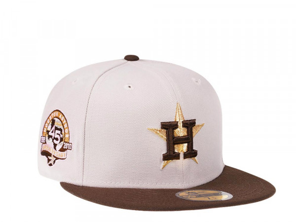New Era Houston Astros 45th Anniversary Stone Chocolate Pink Edition 59Fifty Fitted Cap