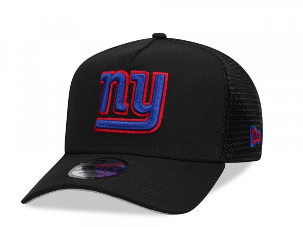New Era New York Giants Black 9Forty A Frame Trucker Snapback Cap