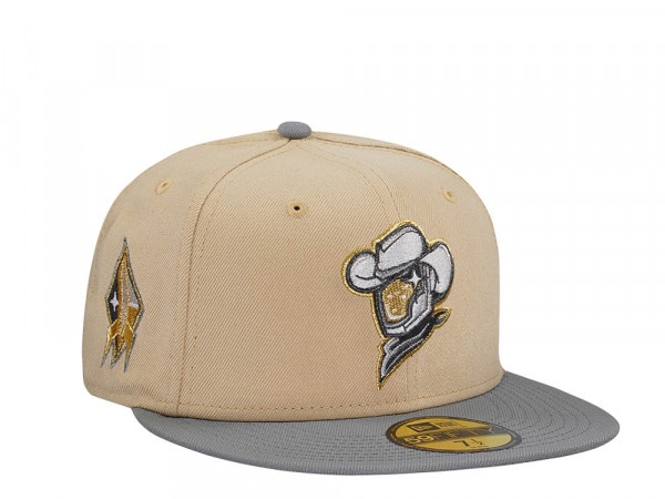 New Era Sugar Land Space Cowboys Vegas Gold Two Tone Edition 59Fifty Fitted Cap