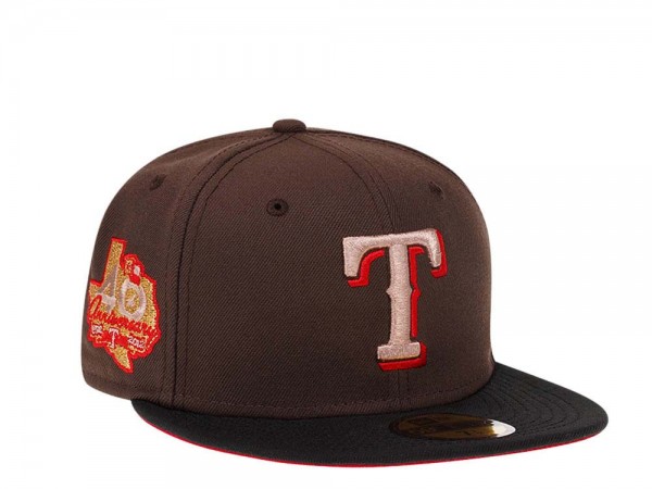 New Era Texas Rangers 40th Anniversary Choclate Prime Edition 59Fifty Fitted Cap