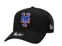 New Era New York Mets Black Trucker A Frame 9Forty Snapback Cap