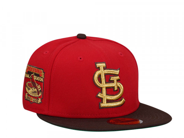 New Era St. Louis Cardinals Busch Stadium Gold Throwback Two Tone Edition 59Fifty Fitted Cap