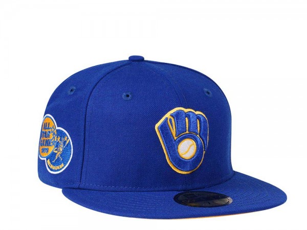 New Era Milwaukee Brewers All Star Game 1975 Yellow Pop Edition 59Fifty Fitted Cap