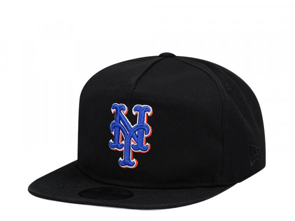 New Era New York Mets Black Classic Edition Golfer Snapback Cap