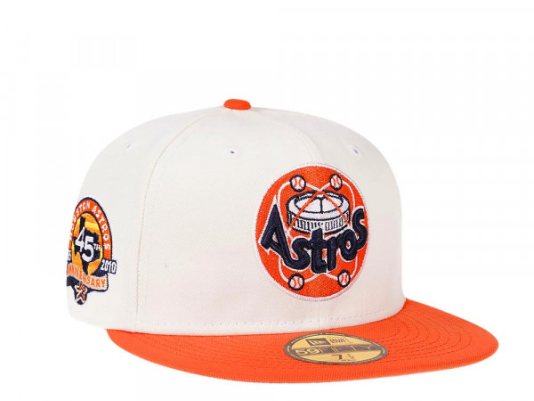 New Era Houston Astros 45th Anniversary Cream Two Tone Edition 59Fifty Fitted Cap