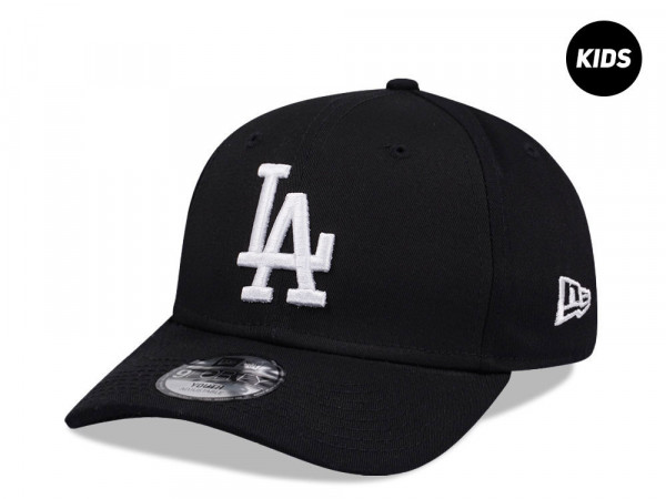 New Era Los Angeles Dodgers League Essential Black Kids 9Forty Strapback Cap