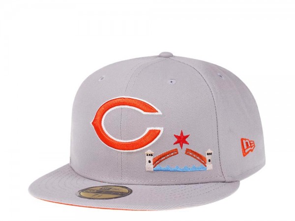 New Era Chicago Bears City Icons Grey Edition 59Fifty Fitted Cap