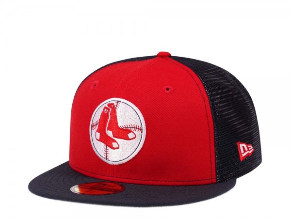 New Era Boston Red Sox Trucker Edition 59Fifty Trucker Fitted Cap
