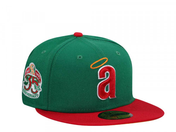 New Era California Angels 35th Anniversary Botanical Two Tone Edition 59Fifty Fitted Cap