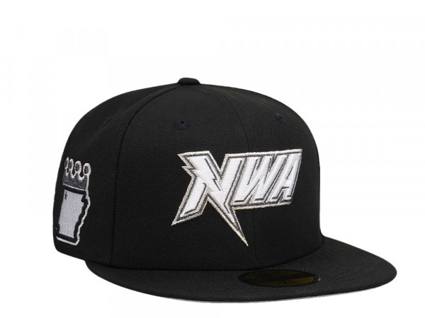 New Era Northwest Arkansas Naturals Black And Silver Edition 59Fifty Fitted Cap