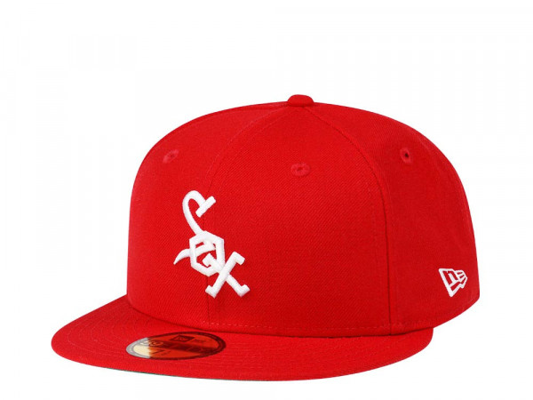 New Era Chicago White Sox Red Throwback Edition 59Fifty Fitted Cap