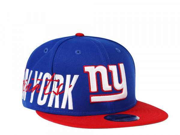 New Era New York Giants Blue Sidefront Edition 9Fifty Snapback Cap