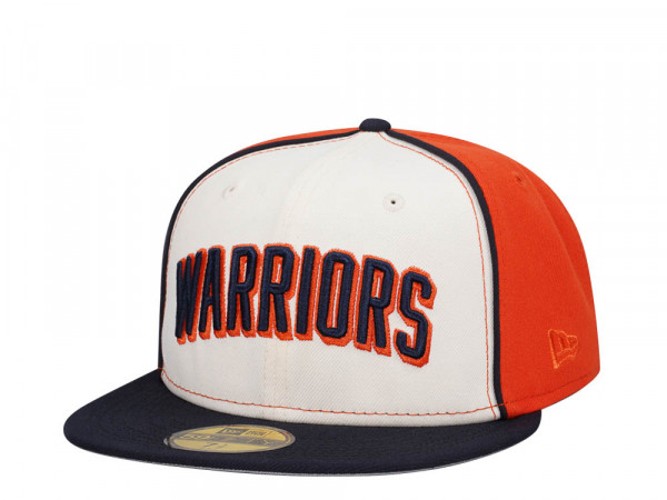 New Era Golden State Warriors Chrome Black Orange Two Tone Edition 59Fifty Fitted Cap