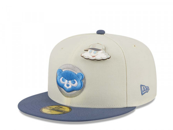 New Era Chicago Cubs The Elements Chrome Two Tone Edition 59Fifty Fitted Cap