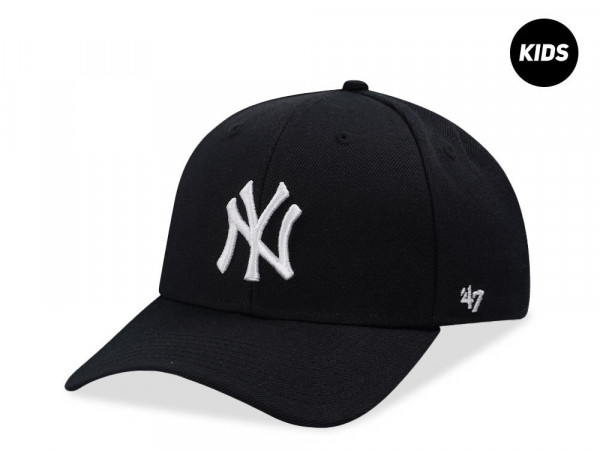 47Brand New York Yankees Black MVP Kids Strapback Cap