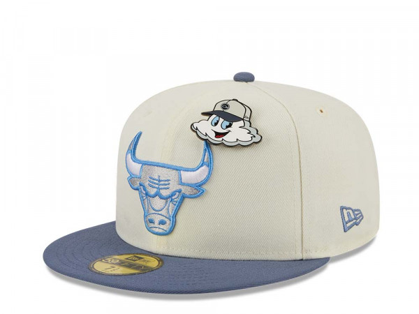New Era Chicago Bulls The Elements Chrome Two Tone Edition 59Fifty Fitted Cap