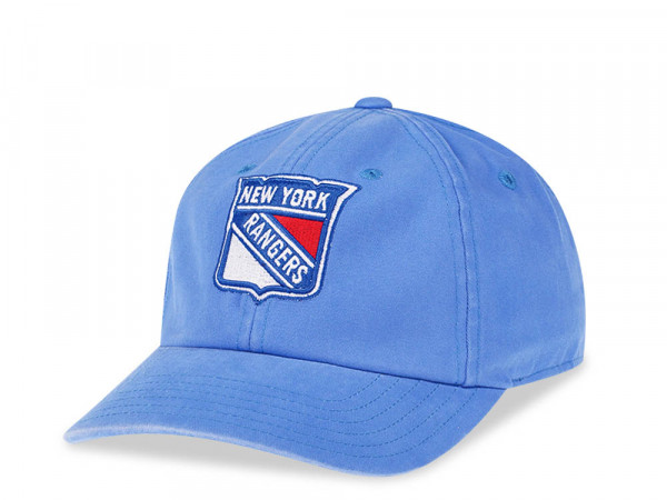 American Needle New York Rangers Blue Curved New Raglan Strapback Cap
